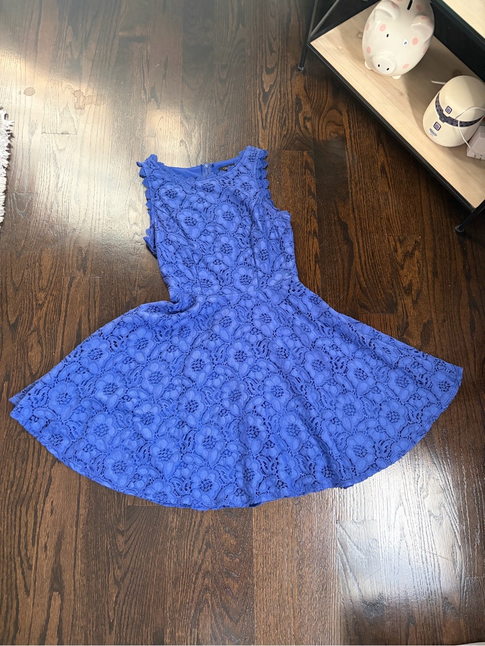 City Studio Royal Blue Lace Fit & Flare Dress